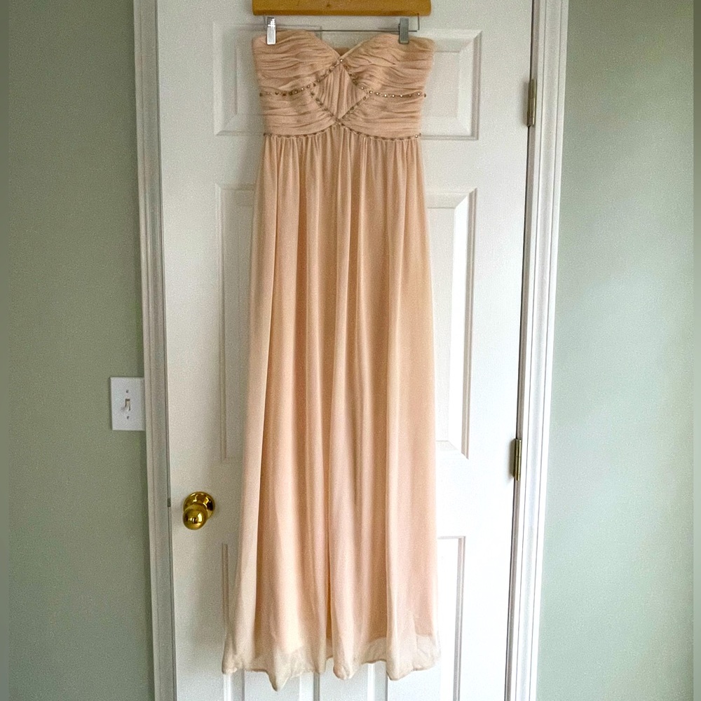 Pearl by Georgina Chapman of Marchesa Blush Chiffon Dress